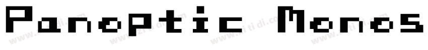 Panoptic Monospace字体转换
